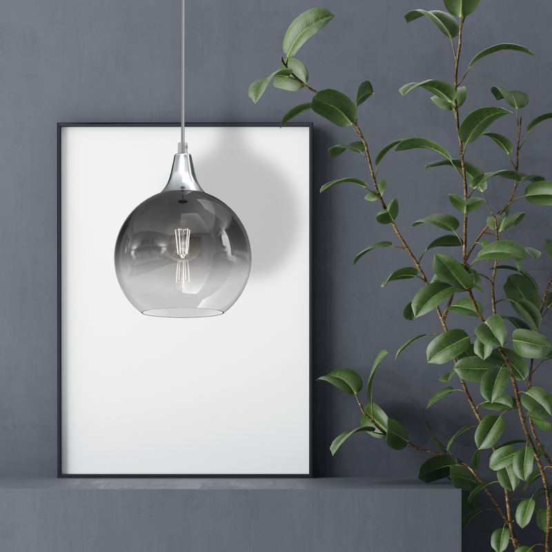 MONTE SILVER hanging lamp, diameter 200, 1xE27 MONTE SILVER hanging lamp, diameter 200, 1xE27
