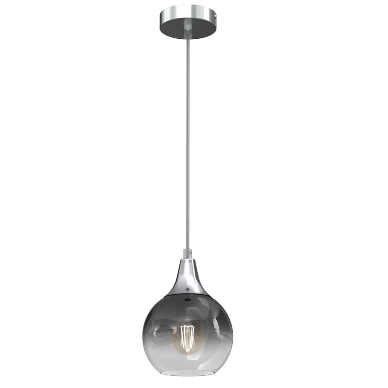 Lámpara colgante MONTE SILVER fi 150 1xE27