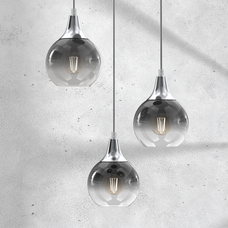 Monte Silver Pendant Lamp 3xE27 Monte Silver Pendant Lamp 3xE27