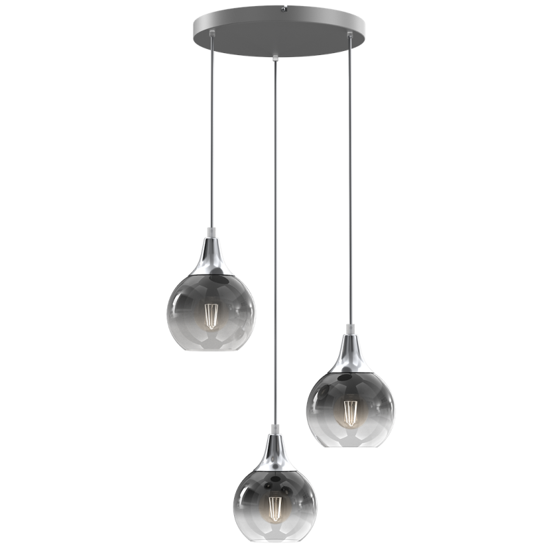 Monte Silver Pendant Lamp 3xE27 Monte Silver Pendant Lamp 3xE27