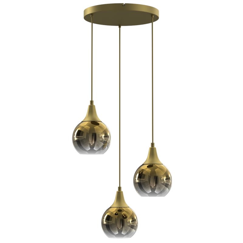 Lámpara colgante MONTE GOLD 3xE27 Lámpara colgante MONTE GOLD 3xE27