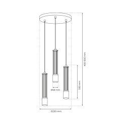 ESTILO 3xGU10 pendant lamp ESTILO 3xGU10 pendant lamp