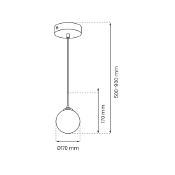 Lámpara colgante REFLEX fi 170 1xE14 Lámpara colgante REFLEX fi 170 1xE14