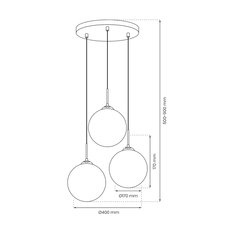 REFLEX 3xE14 pendant lamp REFLEX 3xE14 pendant lamp