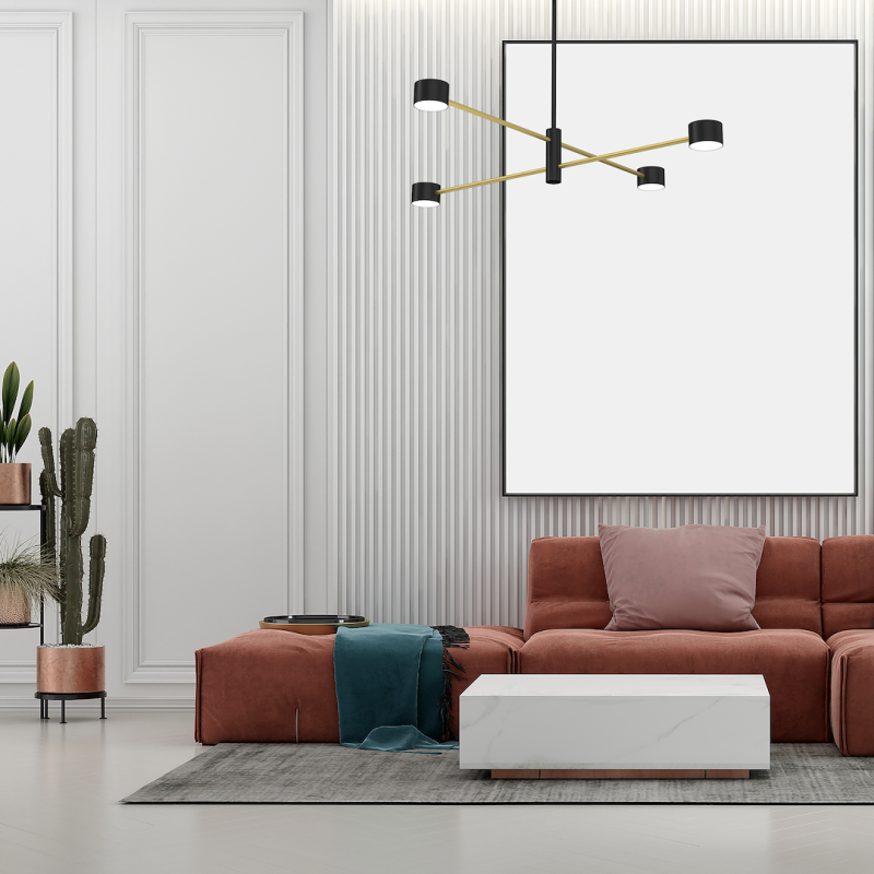 Ceiling lamp CROSS GOLD 4xGX53 Ceiling lamp CROSS GOLD 4xGX53