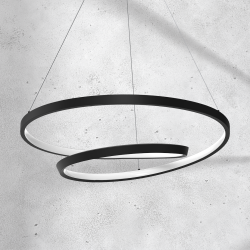 LUCERO BLACK 48W LED hanging lamp LUCERO BLACK 48W LED hanging lamp