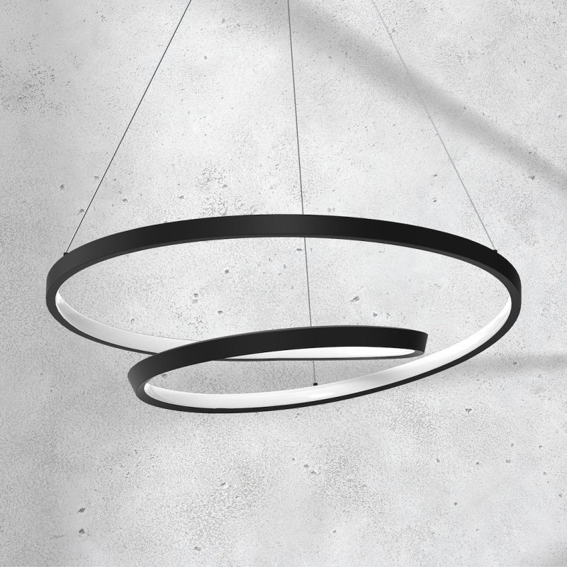 LUCERO BLACK 48W LED hanging lamp LUCERO BLACK 48W LED hanging lamp