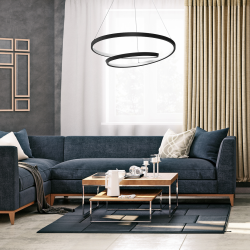 LUCERO BLACK 48W LED hanging lamp LUCERO BLACK 48W LED hanging lamp