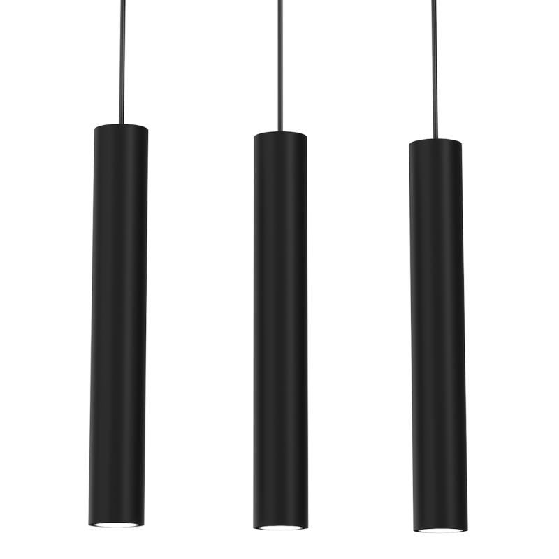 Lámpara colgante HUDSON BLACK 3xGU10 Lámpara colgante HUDSON BLACK 3xGU10