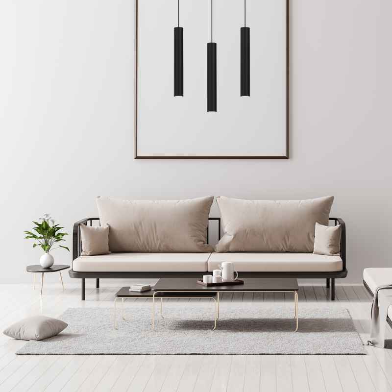 HUDSON BLACK Hanging Lamp 3xGU10 HUDSON BLACK Hanging Lamp 3xGU10