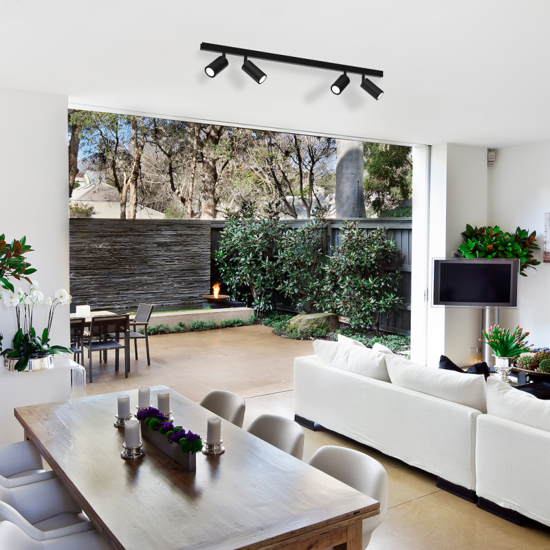HUDSON BLACK ceiling lamp 4xGU10 HUDSON BLACK ceiling lamp 4xGU10