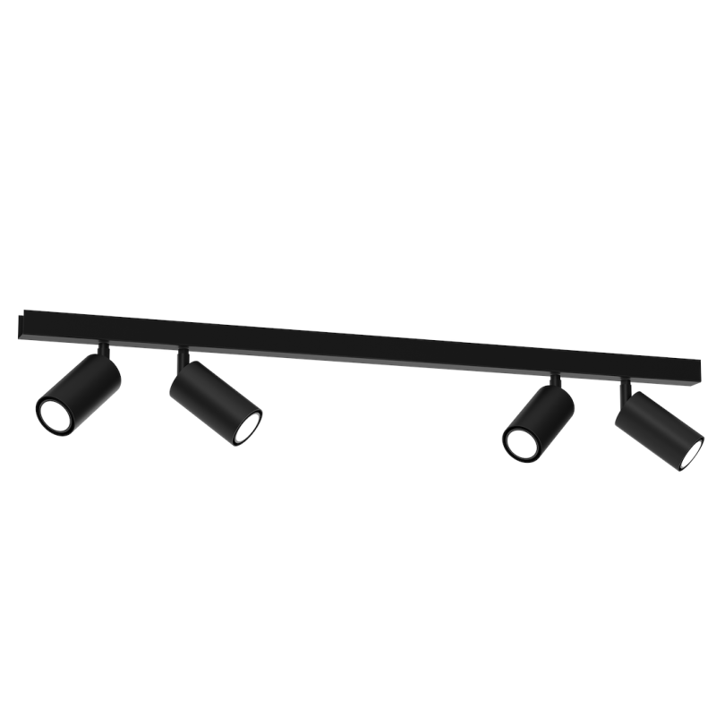 Lámpara de techo HUDSON BLACK 4xGU10 Lámpara de techo HUDSON BLACK 4xGU10