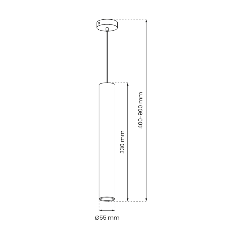 Lampa wisząca Hudson Biały 1xGU10 Lampa wisząca Hudson Biały 1xGU10