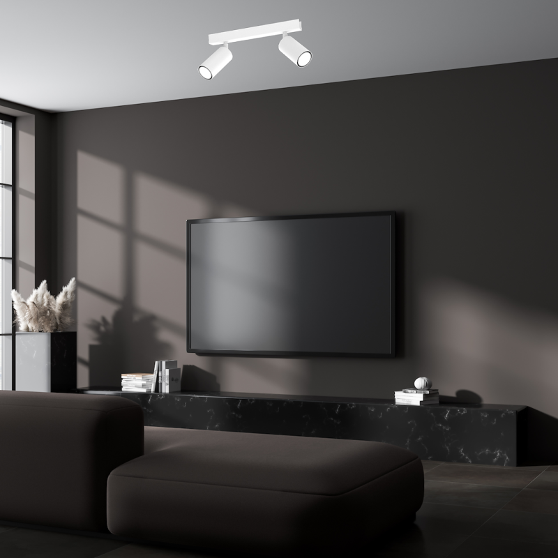 Hudson Ceiling Lamp 2xGU10 White Hudson Ceiling Lamp 2xGU10 White