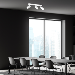 Hudson Ceiling Lamp 3xGU10 White Hudson Ceiling Lamp 3xGU10 White