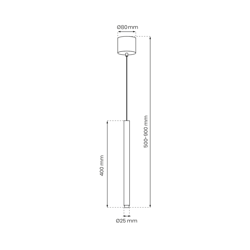 Lámpara colgante MONZA BLACK 1xG9 máx 8W LED Lámpara colgante MONZA BLACK 1xG9 máx 8W LED