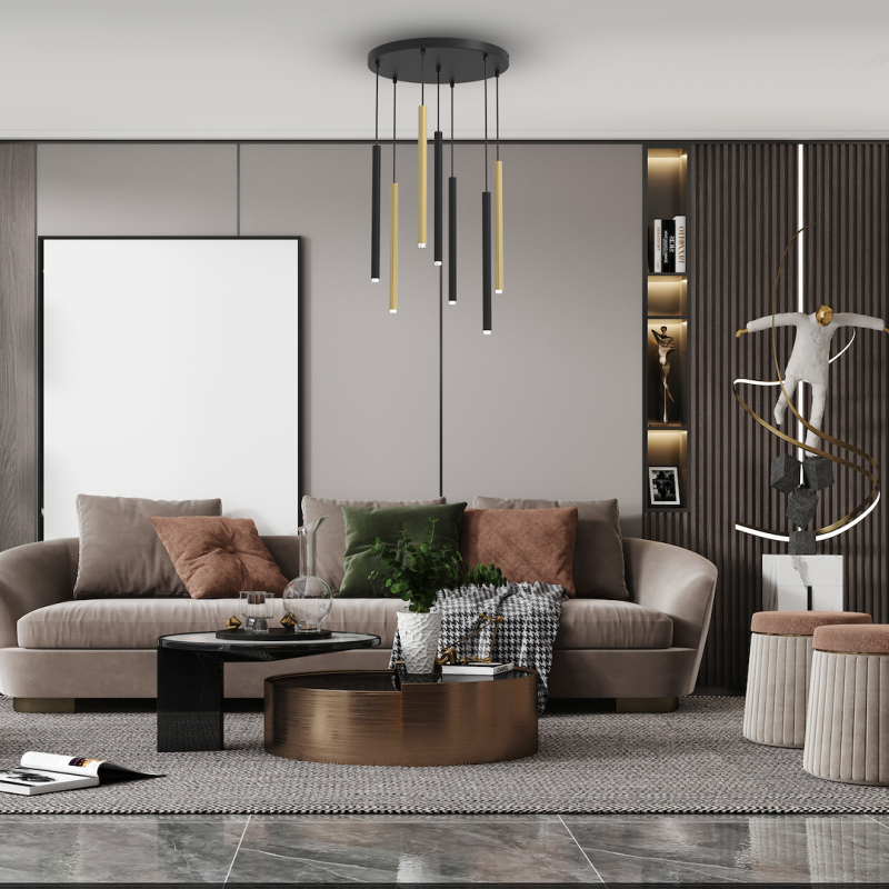 Hängelampe MONZA BRASS 7xG9 max 8W LED Hängelampe MONZA BRASS 7xG9 max 8W LED