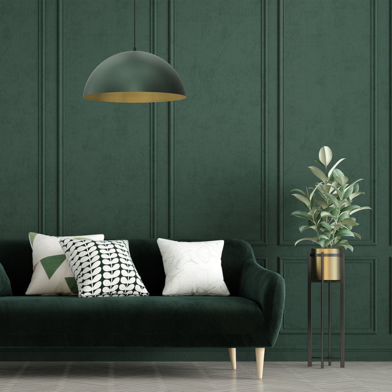 Hängelampe BETA GREEN/GOLD 1xE27 45cm Hängelampe BETA GREEN/GOLD 1xE27 45cm
