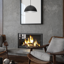 Pendant lamp BETA BLACK/WHITE 1xE27 35cm Pendant lamp BETA BLACK/WHITE 1xE27 35cm