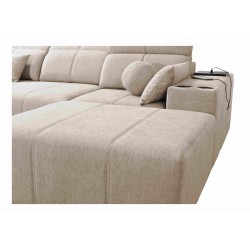 Milano I corner sofa bed in Plecionka fabric, Verita 75 – elegance and functionality in one
