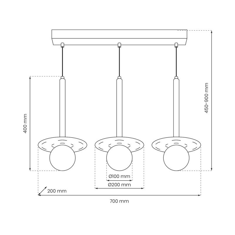 FUTURA 3xG9 pendant lamp FUTURA 3xG9 pendant lamp