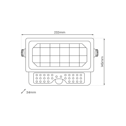 Epad Solar Floodlight 5W 500lm 4000K Epad Solar Floodlight 5W 500lm 4000K