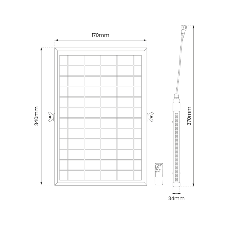 Solar Fluorescent Light Jimmy 580lm 6000K Solar Fluorescent Light Jimmy 580lm 6000K
