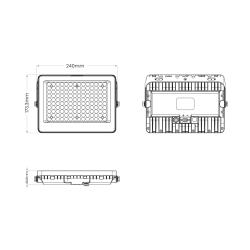Solar Floodlight Focus 100W 1300lm 6000K Solar Floodlight Focus 100W 1300lm 6000K