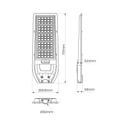Via Solar Lantern 200W 2400lm 6000K Via Solar Lantern 200W 2400lm 6000K