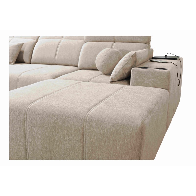 Esquinero Milano I con función de cama en tejido Plecionka, Verita 54: elegancia y funcionalidad en uno. Esquinero Milano I con función de cama en tejido Plecionka, Verita 54: elegancia y funcionalidad en uno.