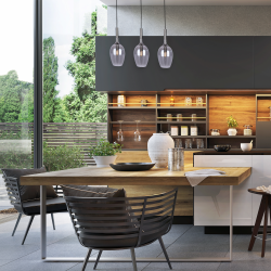LUGANO SMOKED Hanging Lamp 3xE14 LUGANO SMOKED Hanging Lamp 3xE14