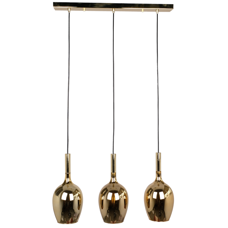 Lámpara colgante LUGANO GOLD 3xE14 Lámpara colgante LUGANO GOLD 3xE14