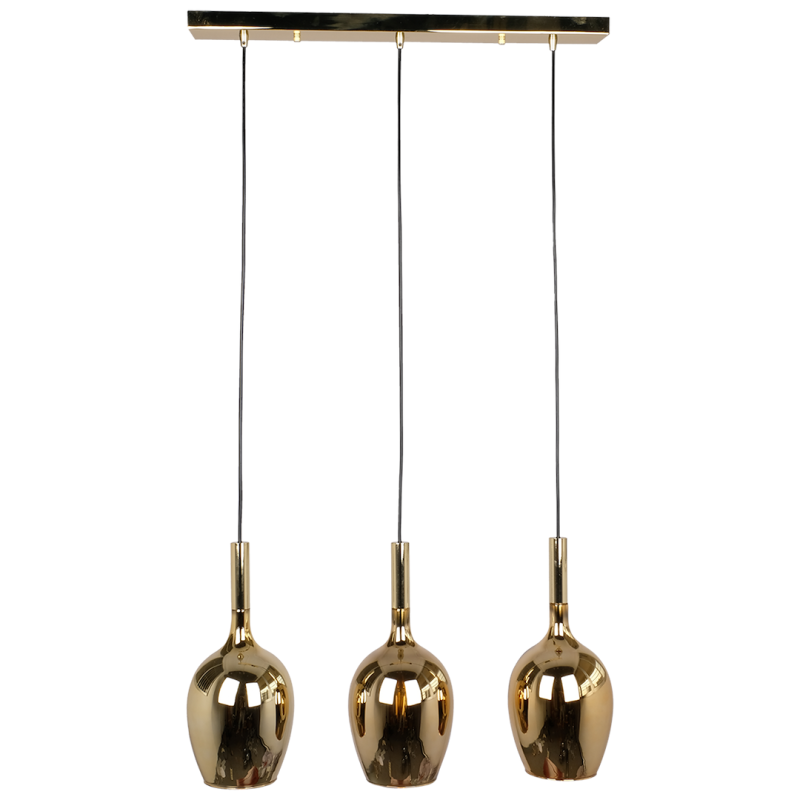 Lámpara colgante LUGANO GOLD 3xE14 Lámpara colgante LUGANO GOLD 3xE14