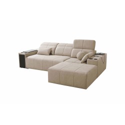Milano I corner sofa with a sleeping function in Plecionka fabric, Verita 54 – elegance and functionality in one