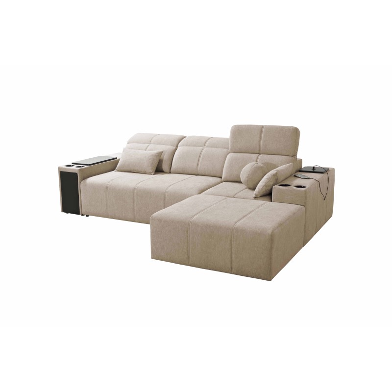 Esquinero Milano I con función de cama en tejido Plecionka, Verita 54: elegancia y funcionalidad en uno. Esquinero Milano I con función de cama en tejido Plecionka, Verita 54: elegancia y funcionalidad en uno.
