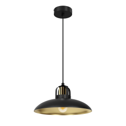 Підвісна лампа FELIX BLACK/GOLD 1xE27