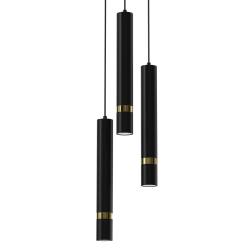 Підвісний світильник JOKER BLACK/GOLD 3xGU10 Підвісний світильник JOKER BLACK/GOLD 3xGU10