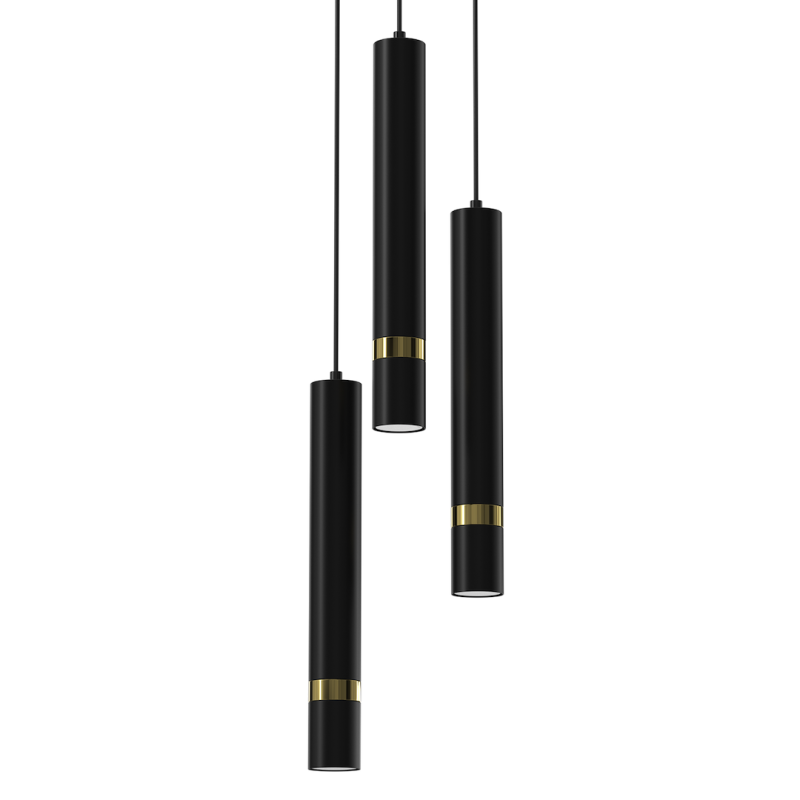 Підвісний світильник JOKER BLACK/GOLD 3xGU10 Підвісний світильник JOKER BLACK/GOLD 3xGU10