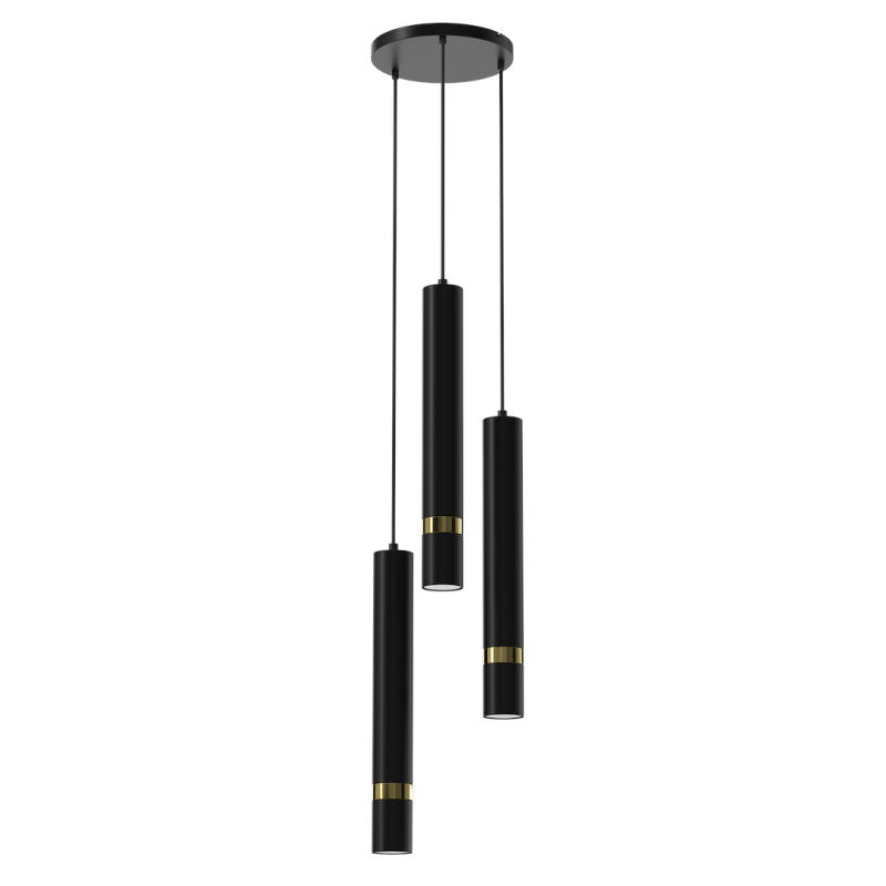 Підвісний світильник JOKER BLACK/GOLD 3xGU10 Підвісний світильник JOKER BLACK/GOLD 3xGU10