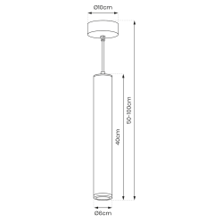 PORTER WHITE Hanging Lamp 1xGU10 PORTER WHITE Hanging Lamp 1xGU10