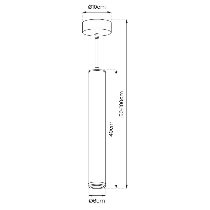 PORTER WHITE Hanging Lamp 1xGU10 PORTER WHITE Hanging Lamp 1xGU10