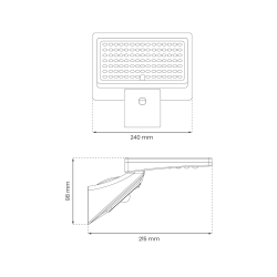 Milo Solar Floodlight 8W 1000lm 4000K Milo Solar Floodlight 8W 1000lm 4000K