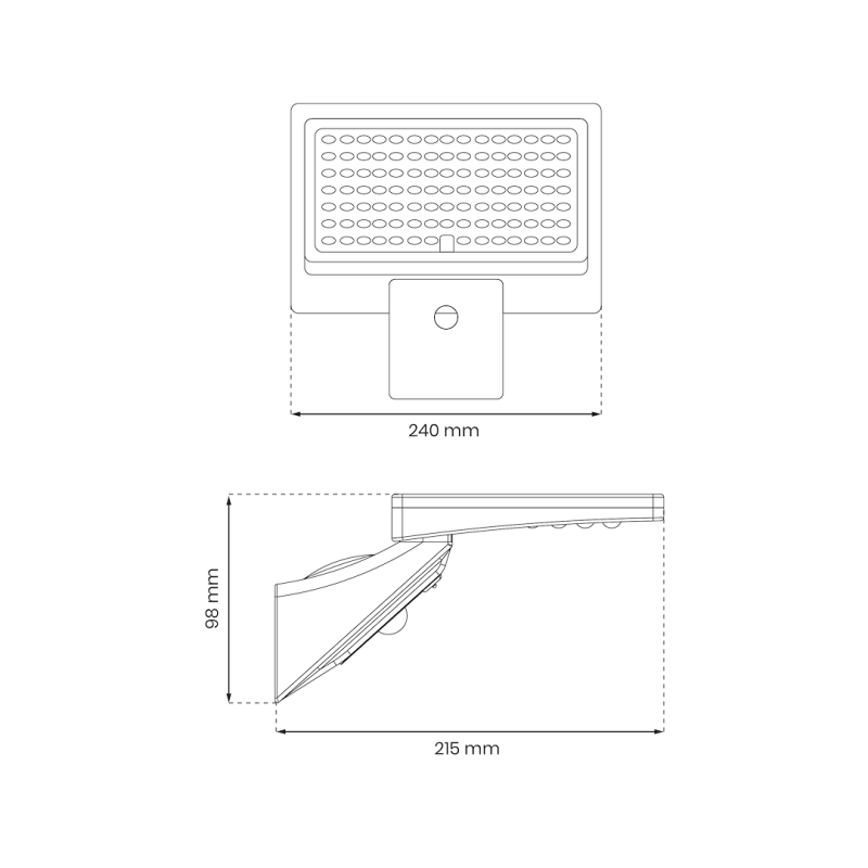 Milo Solar Floodlight 8W 1000lm 4000K Milo Solar Floodlight 8W 1000lm 4000K
