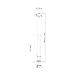 JOKER INOX Hanging Lamp 1xGU10 JOKER INOX Hanging Lamp 1xGU10