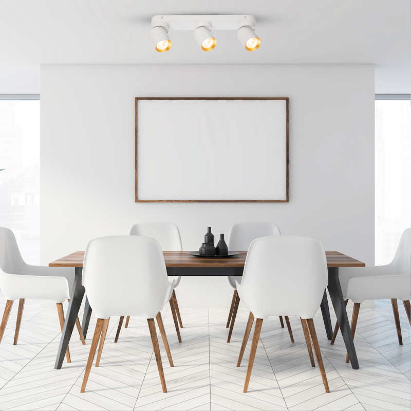 Andy Ceiling Lamp 3xGU10 White + Gold Andy Ceiling Lamp 3xGU10 White + Gold
