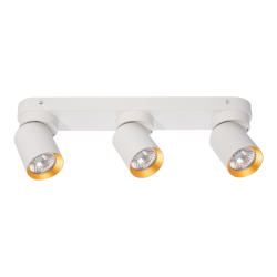 Lámpara de Techo Andy 3xGU10 Blanco + Dorado Lámpara de Techo Andy 3xGU10 Blanco + Dorado