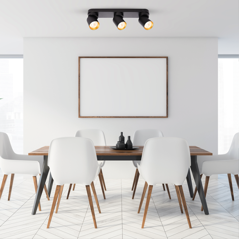 Andy Ceiling Lamp 3xGU10 Black + Gold Andy Ceiling Lamp 3xGU10 Black + Gold