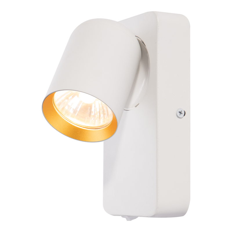 Aplique de pared Andy 1xGU10 Blanco + Dorado Aplique de pared Andy 1xGU10 Blanco + Dorado
