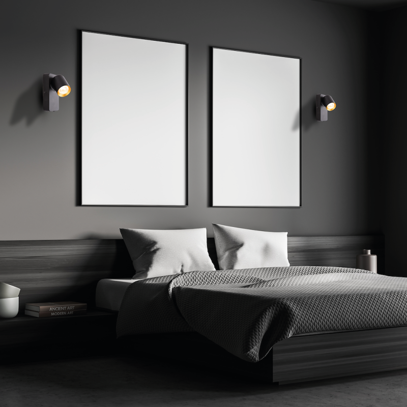 Wall lamp Andy 1xGU10 Black + Gold Wall lamp Andy 1xGU10 Black + Gold
