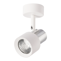 Spot Cino 1xGU10 Blanco + Cromo